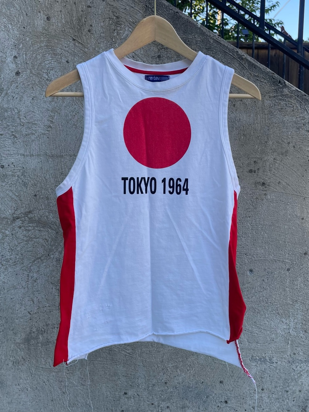Red and white Tokyo 1964 Olympics tank top medium